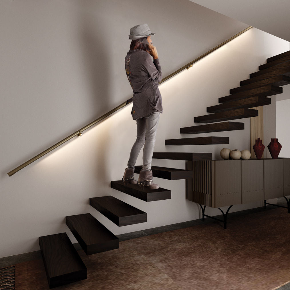 Ooi - Corrimano Luminoso a LED in Acciaio Inox personalizzabile e su misura